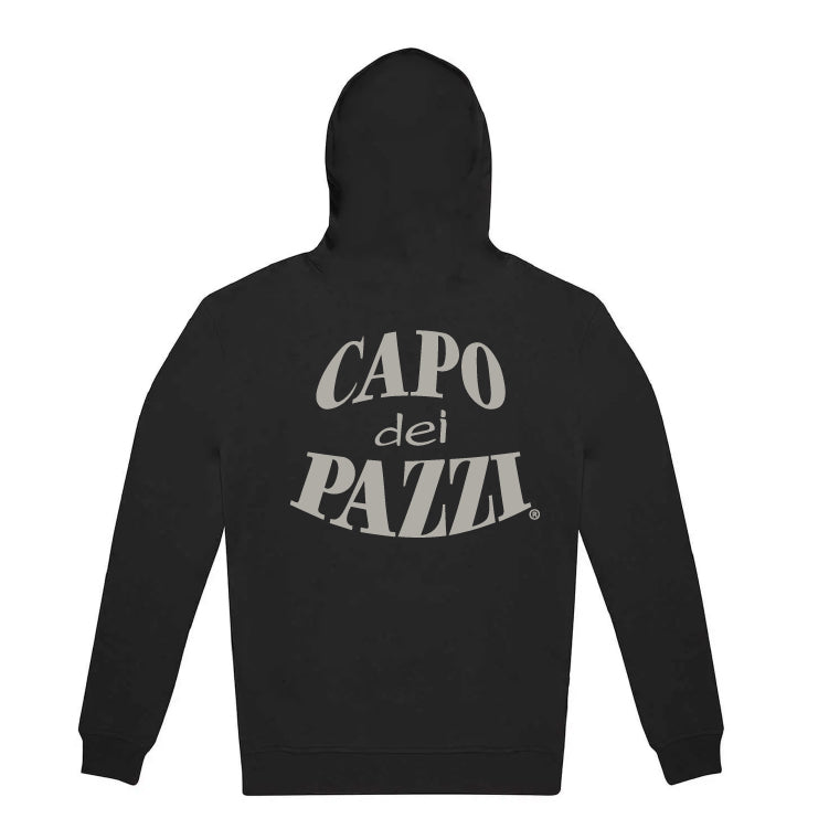 Felpa cappuccio nera