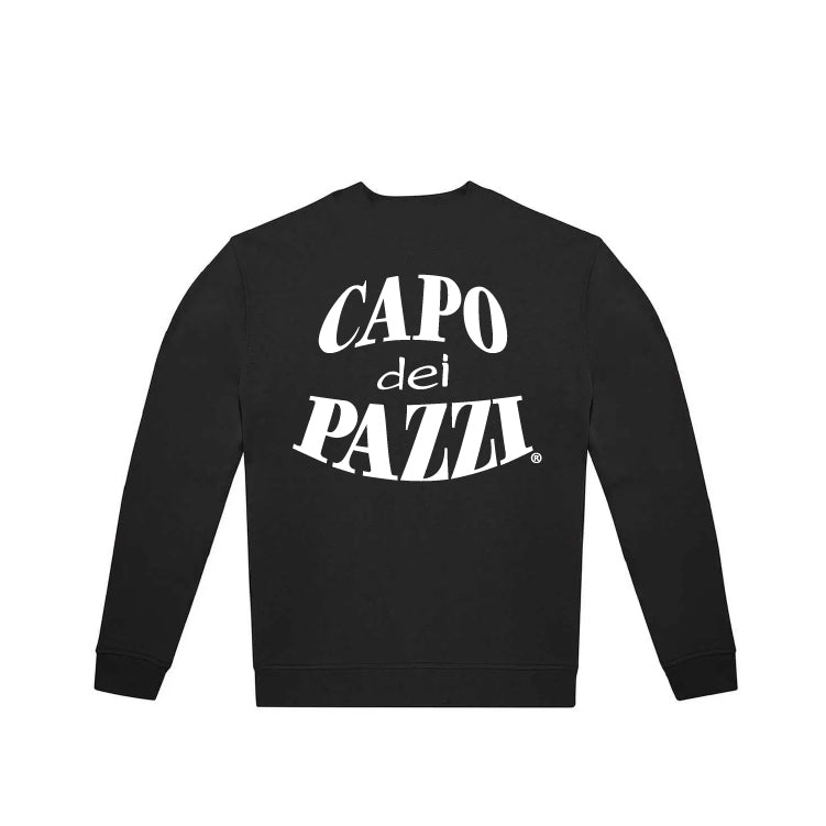 Felpa girocollo nera