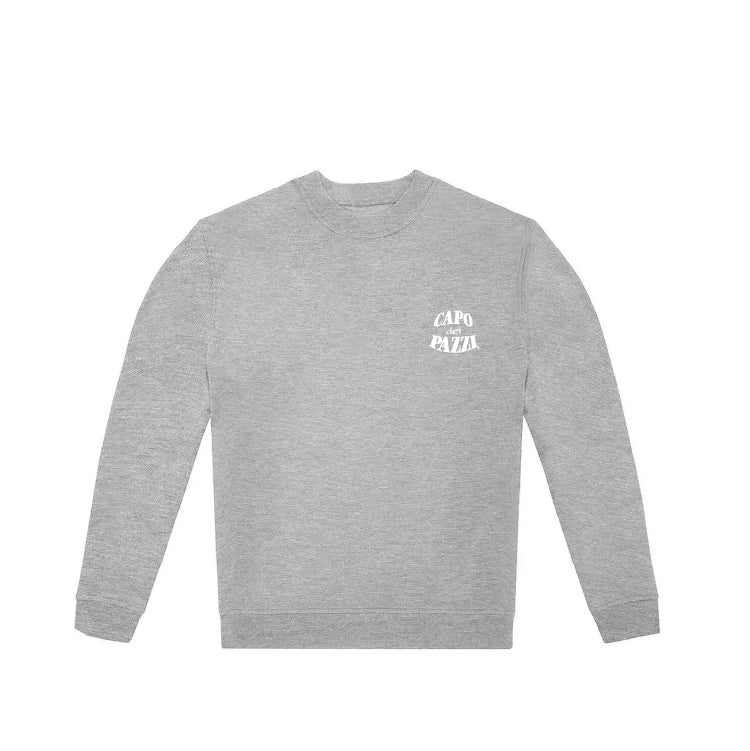 Felpa girocollo grigia