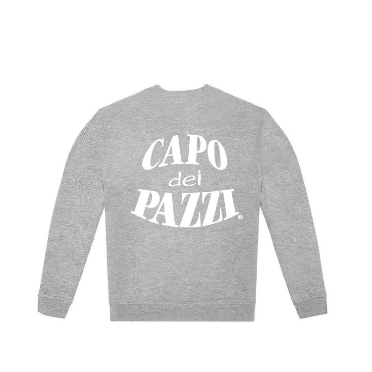 Felpa girocollo grigia