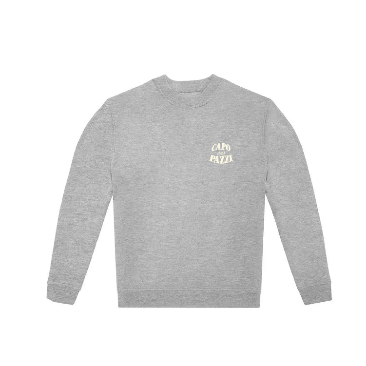 Felpa girocollo grigia