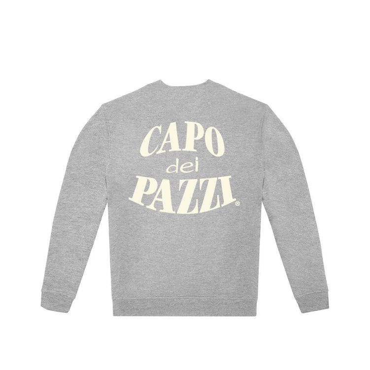 Felpa girocollo grigia