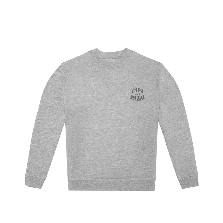 Felpa girocollo grigia