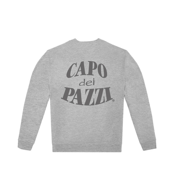 Felpa girocollo grigia